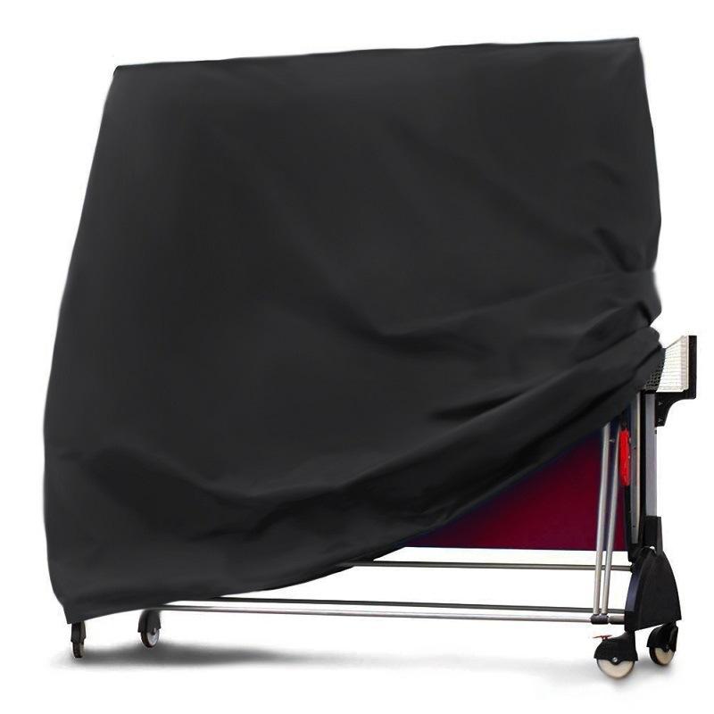 V562-A1038274850DBT-202503031926-00 Waterproof Outdoor Table Tennis Cover - 165x70x185cm - Black / Silver - Image 1