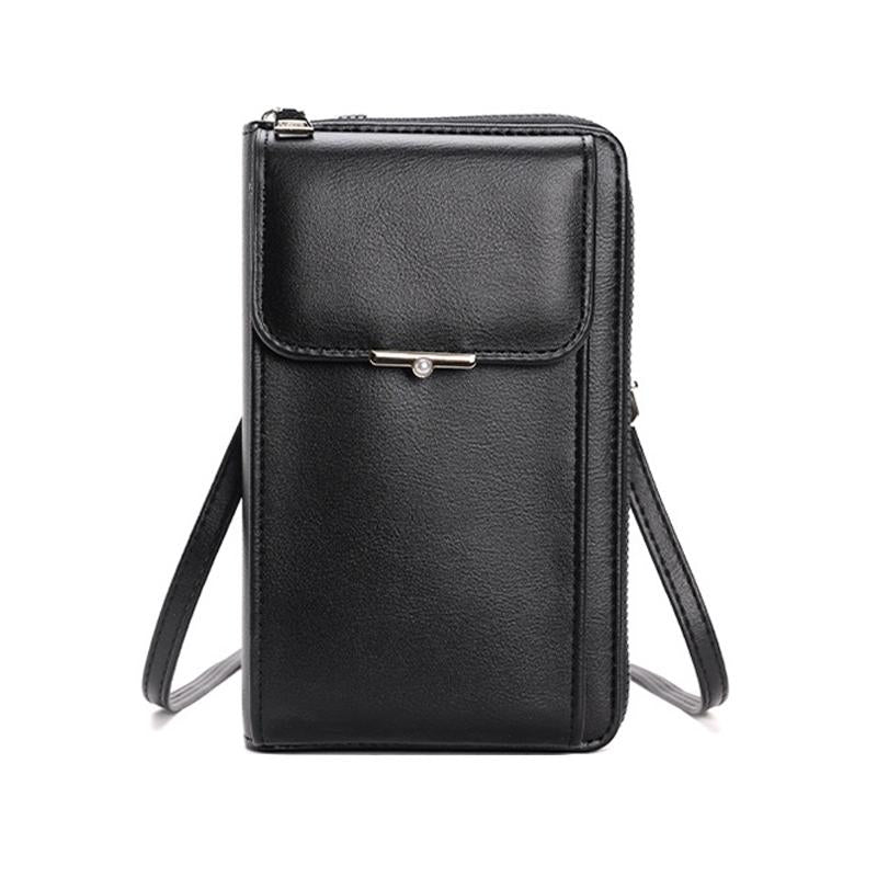 V562-A1039414060DBT-202505191633-00 Women Crossbody Cell Phone Wallet Storage Bag - Black - Image 1