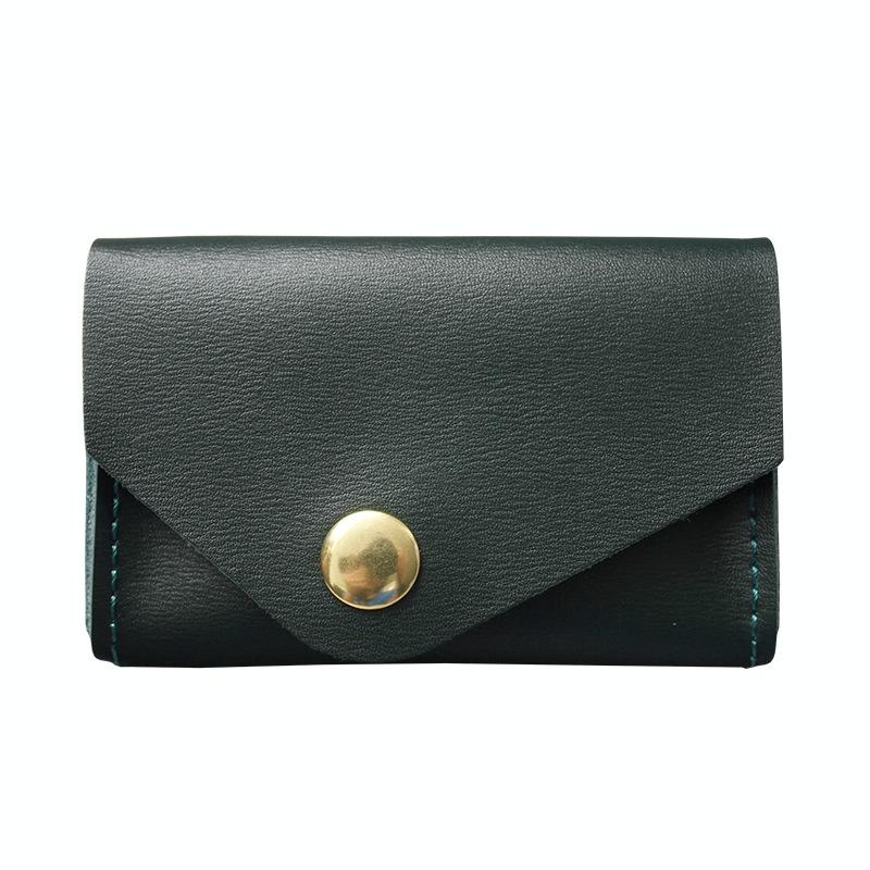 V562-A1041452060DBT-202503280207-00 Waterproof Leather Card Holder Durable & Stylish - Green - Image 1