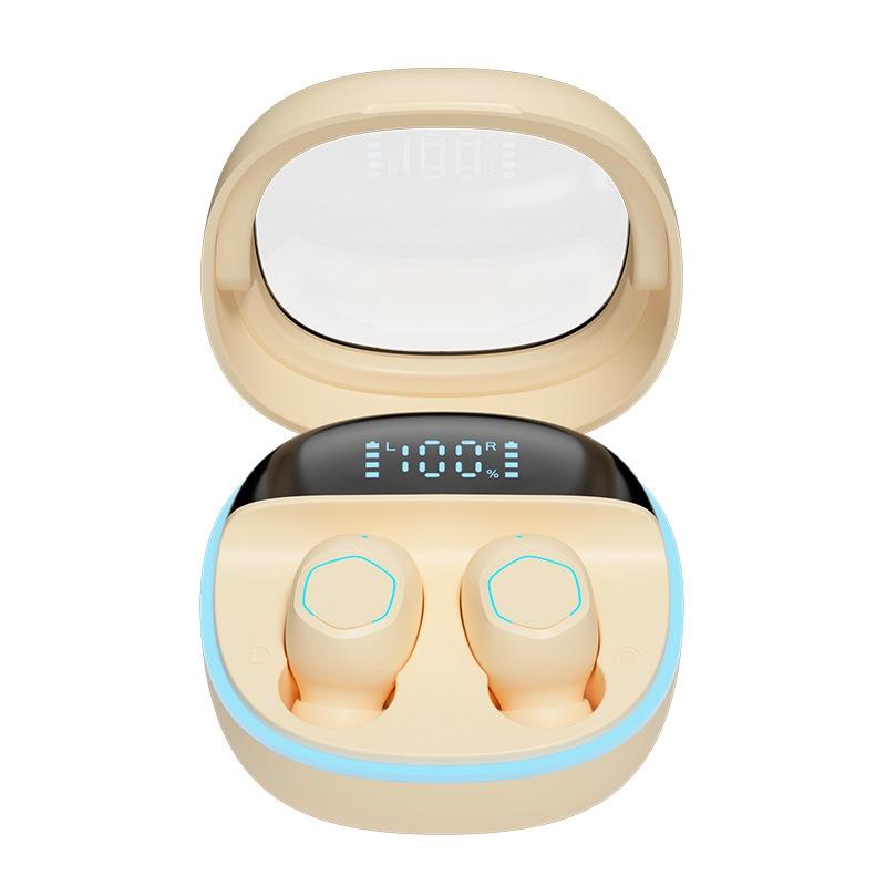 V562-A1041693060DBT-202505231840-00 Wireless In-ear Tws Earphone for Hifi Music and Gaming - Yellow - Image 1