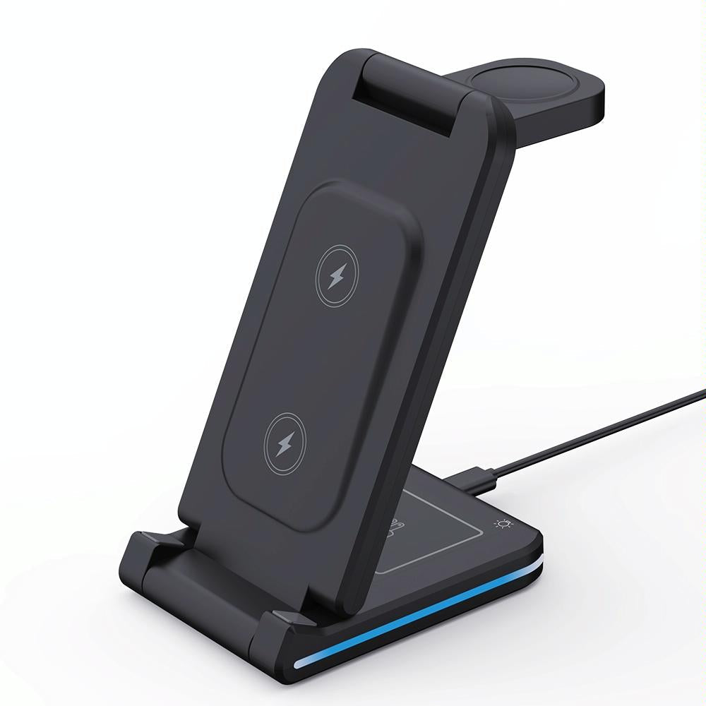 V562-A104420500ADE-202504211921-00 5 In 1 Foldable Wireless Charger 15W Black - Image 1