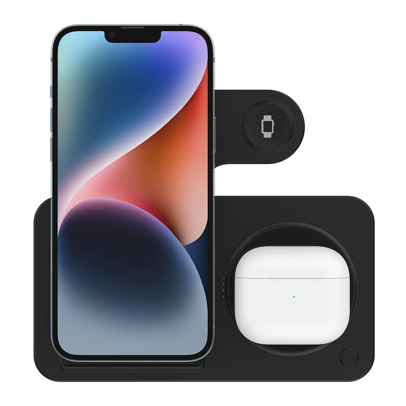 V562-A104598600ADE-202504212041-00 3 In 1 Folding Wireless Charger Black - Image 1
