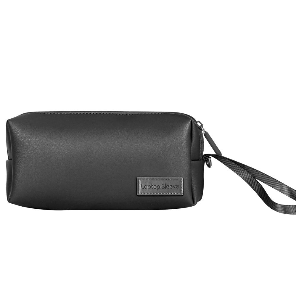 V562-A104667400ADE-202502281830-00 Waterproof Laptop Accessory Bag - Pu Leather - Black - Image 1
