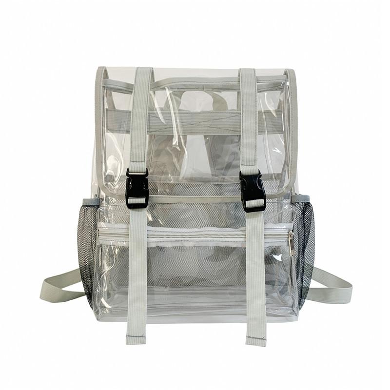 V562-A1050604060DBT-227152-00 Waterproof Travel Backpack - Pvc Material - Grey - Image 1