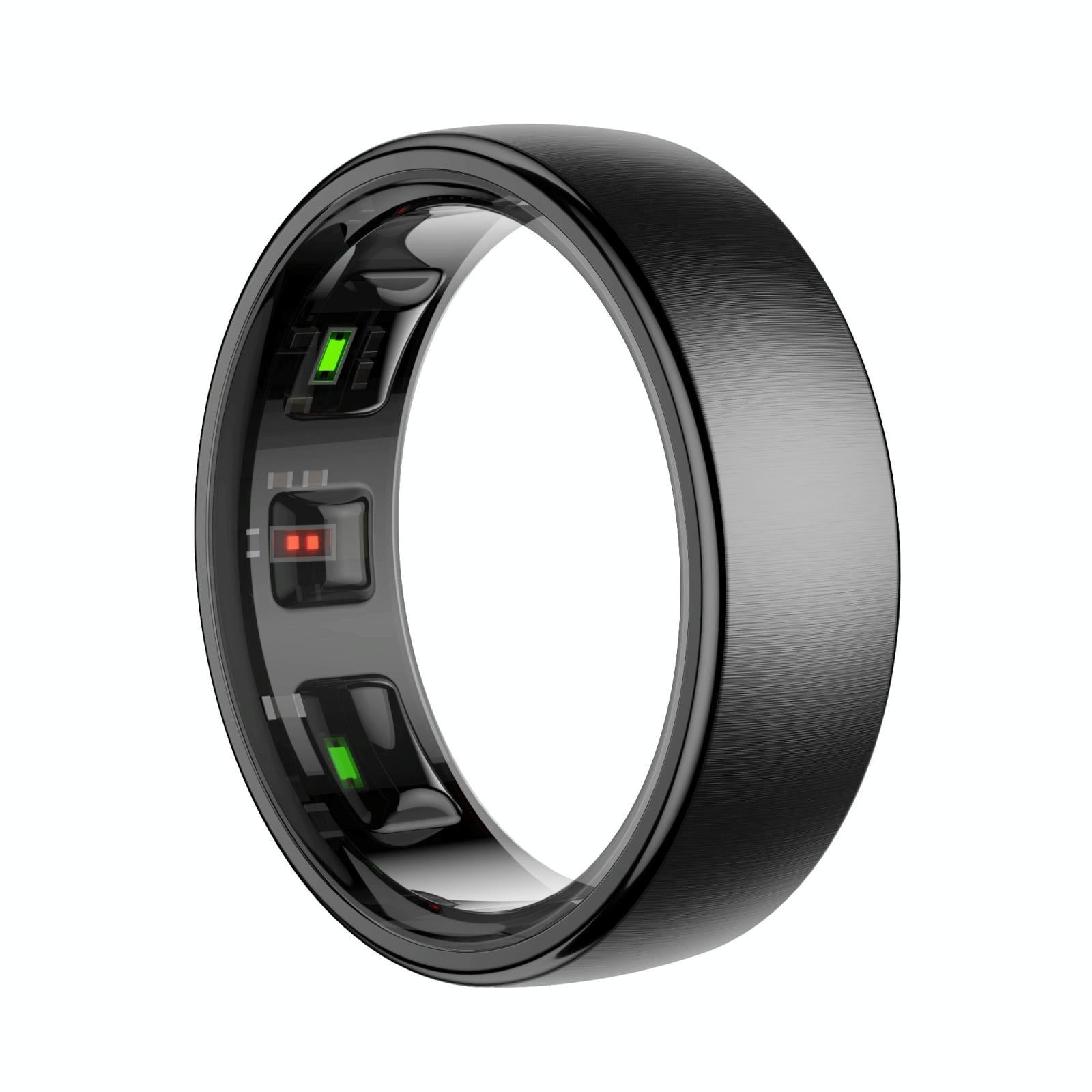 V562-A105397200AYS-202504281859-00 Smart Ring Heart Rate Blood Oxygen Sleep Sports Size 12 - Black - Image 1