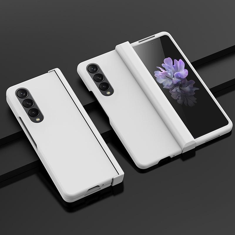 V562-A105612300ADE-202503211506-00 For Samsung Galaxy Z Fold4 5G Foldable Skin Feel Case - White - Image 1