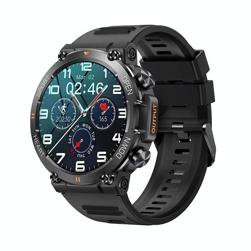 V562-A1057192060DBT-202504252048-00 1.39 Inch Heart Rate / Blood Pressure / Blood Oxygen Monitoring Smart Calling Watch - Black - Image 1