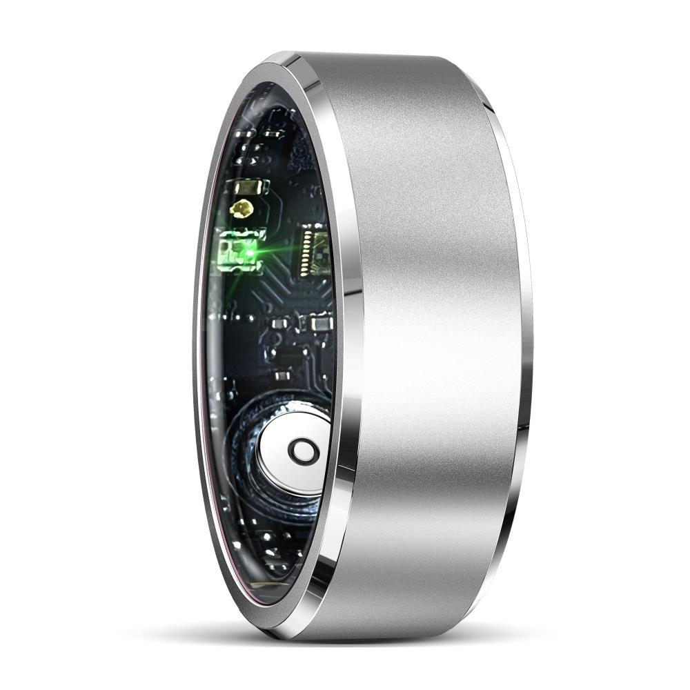 V562-A105896200AYS-202504281822-00 Smart Ring For Health Monitoring & Multiple Sports Modes - R5 Size 8 - Silver - Image 1