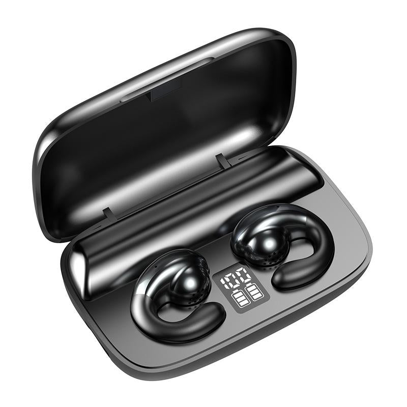 V562-A1059693060DBT-202505261741-00 Wireless Bone Conduction Earphones with Noise Reduction - Black - Image 1