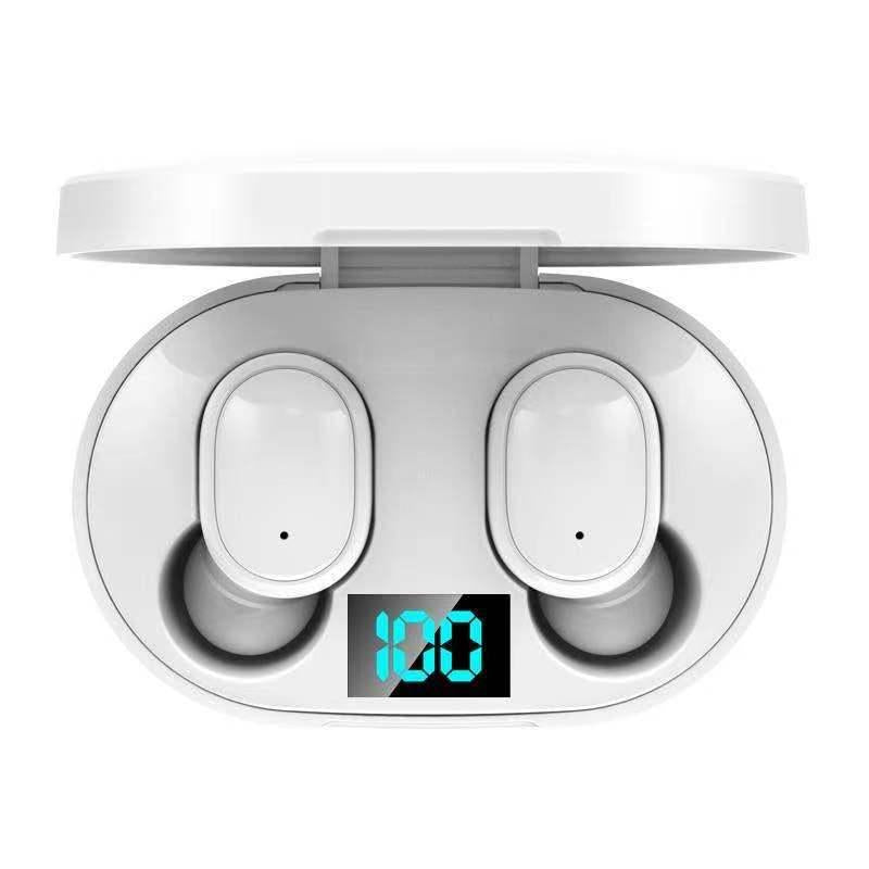 V562-A106155600ADE-202505261731-00 Wireless Bluetooth Earphones with E6s Led Display - Tws - White - Image 1