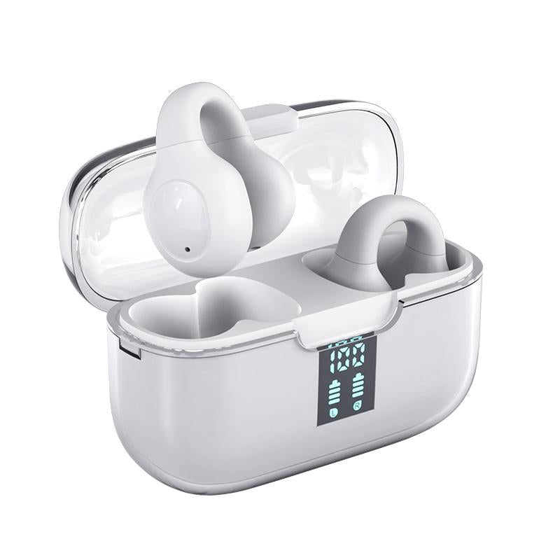 V562-A106729500ADE-202505261840-00 Wireless Bone Conduction Earbuds with Noise Reduction - White - Image 1