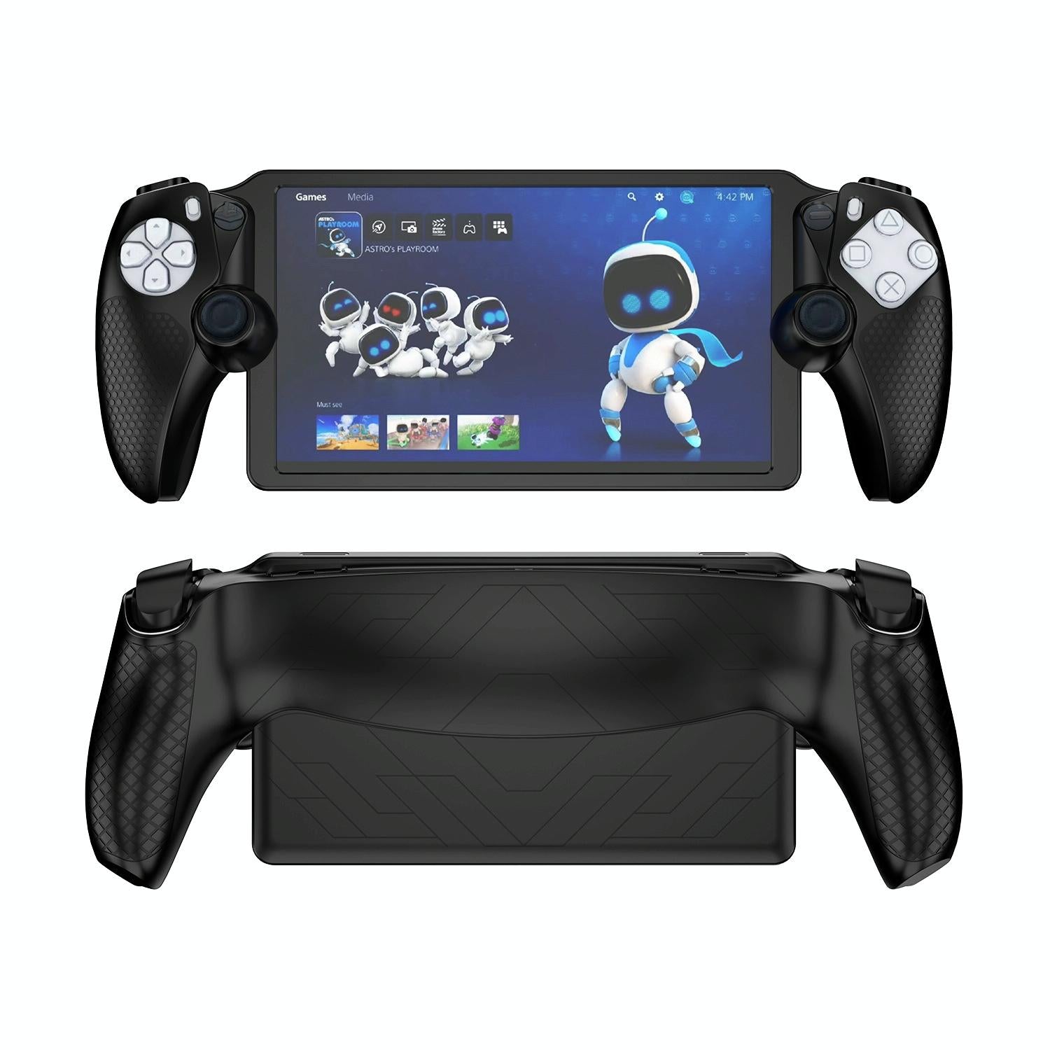 V562-A1071824060DBT-202504181911-00 Protective Cover for Sony Ps Portal Game Console - All-inclusive Oil Spray Case - Black - Image 1