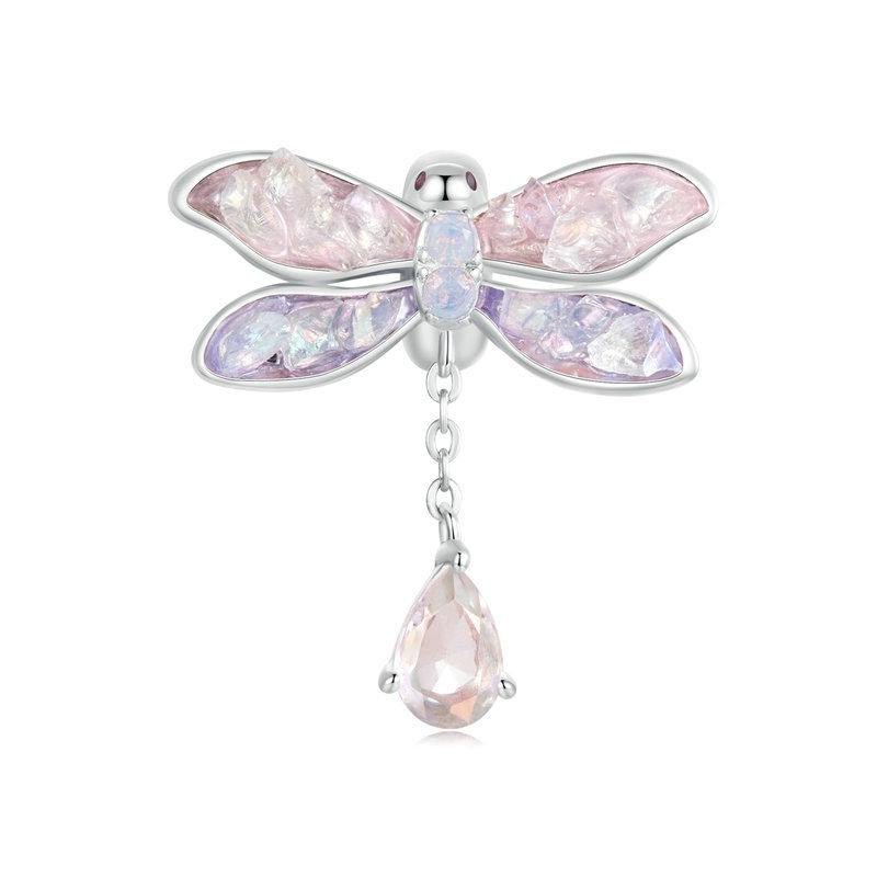 V562-A1071944060DBT-202504112016-00 925 Sterling Silver Dragonfly Tassel Beads - Image 1