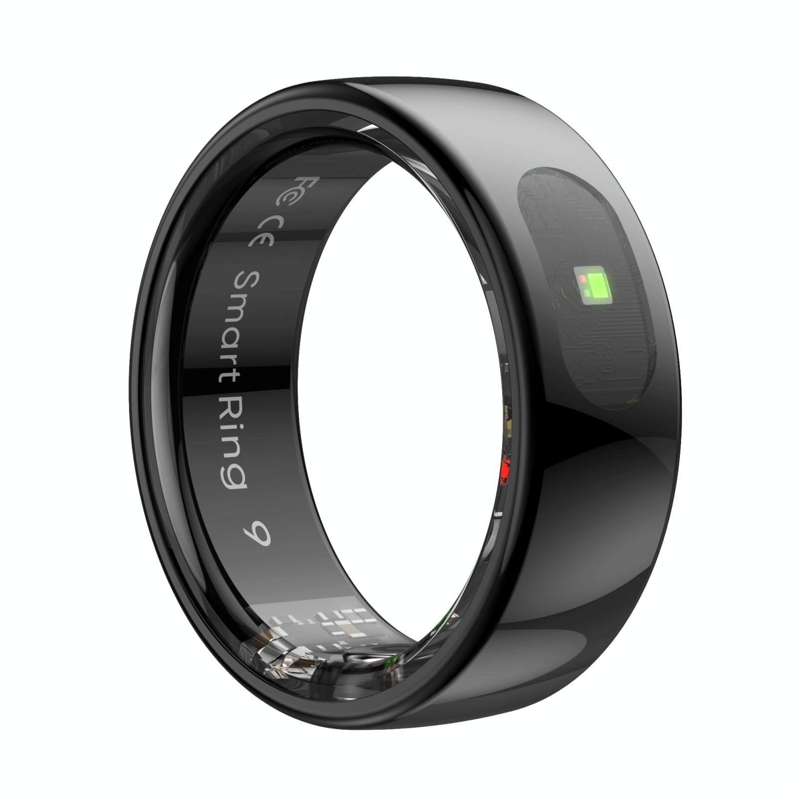 V562-A107197200AYS-202504281905-00 Smart Ring Heart Rate Blood Oxygen Sleep Sports Size 9 - Black - Image 1