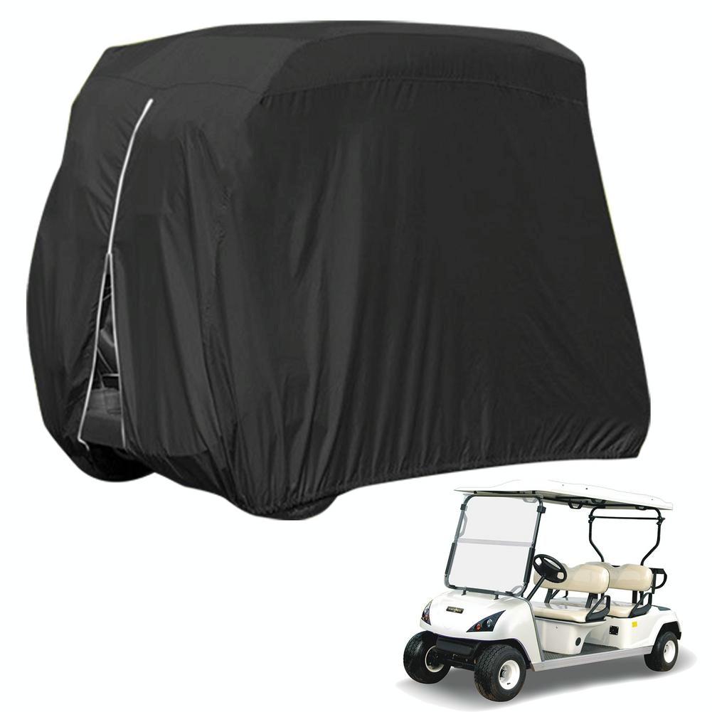 V562-A1072252060DBT-202503031920-00 Waterproof Golf Cart Cover - 242 x 122 x 168 Cm - Black - Image 1