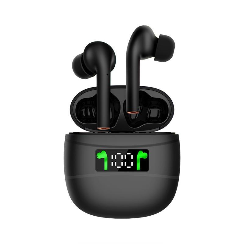 V562-A107330100AYS-202505261844-00 Waterproof Wireless Bluetooth Earbuds with Led Display and Hifi Sound - Black - Image 1