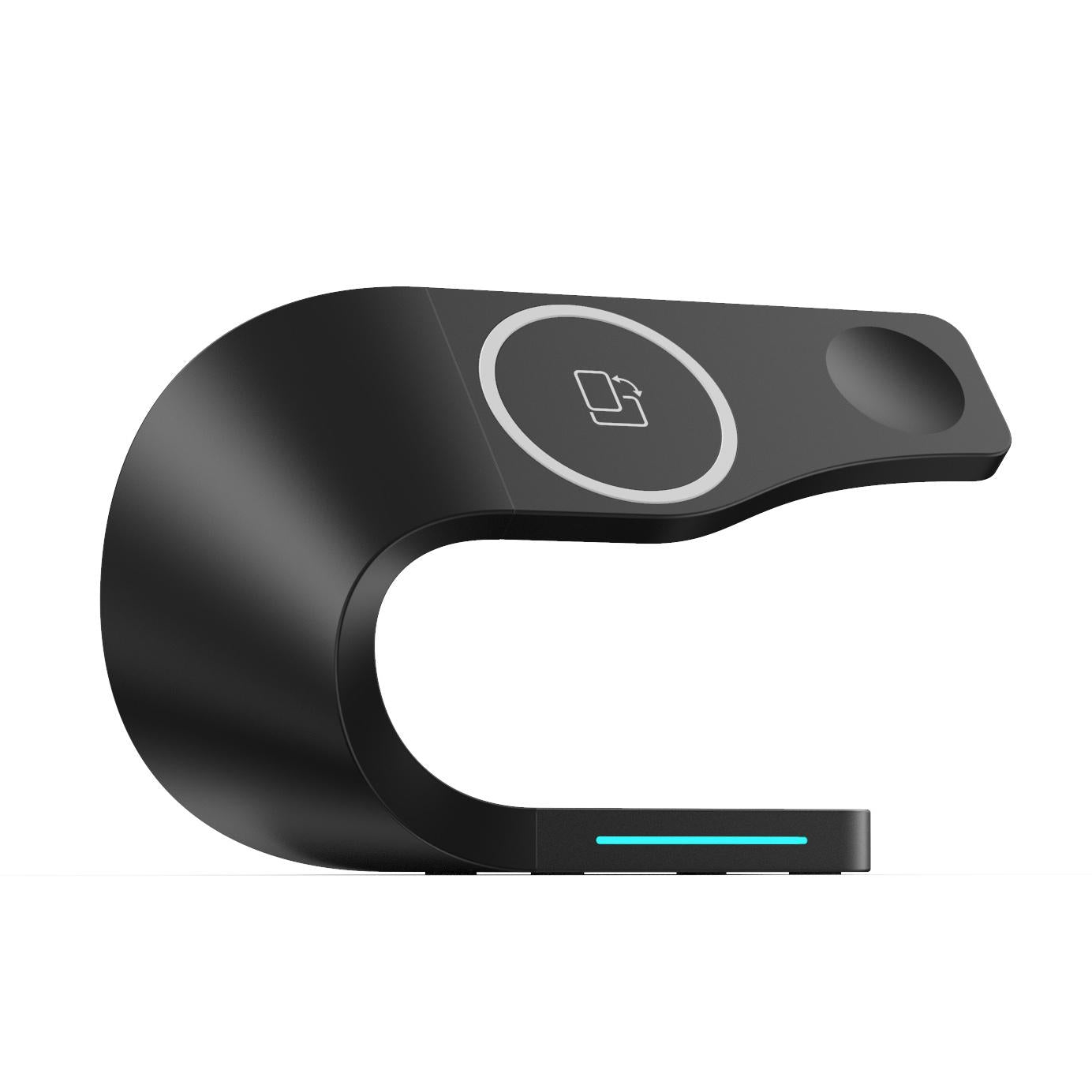 V562-A107367100ADE-202504212007-00 4 In 1 Magnetic Wireless Charger For Iphone Iwatches Airpods - Black - Image 1