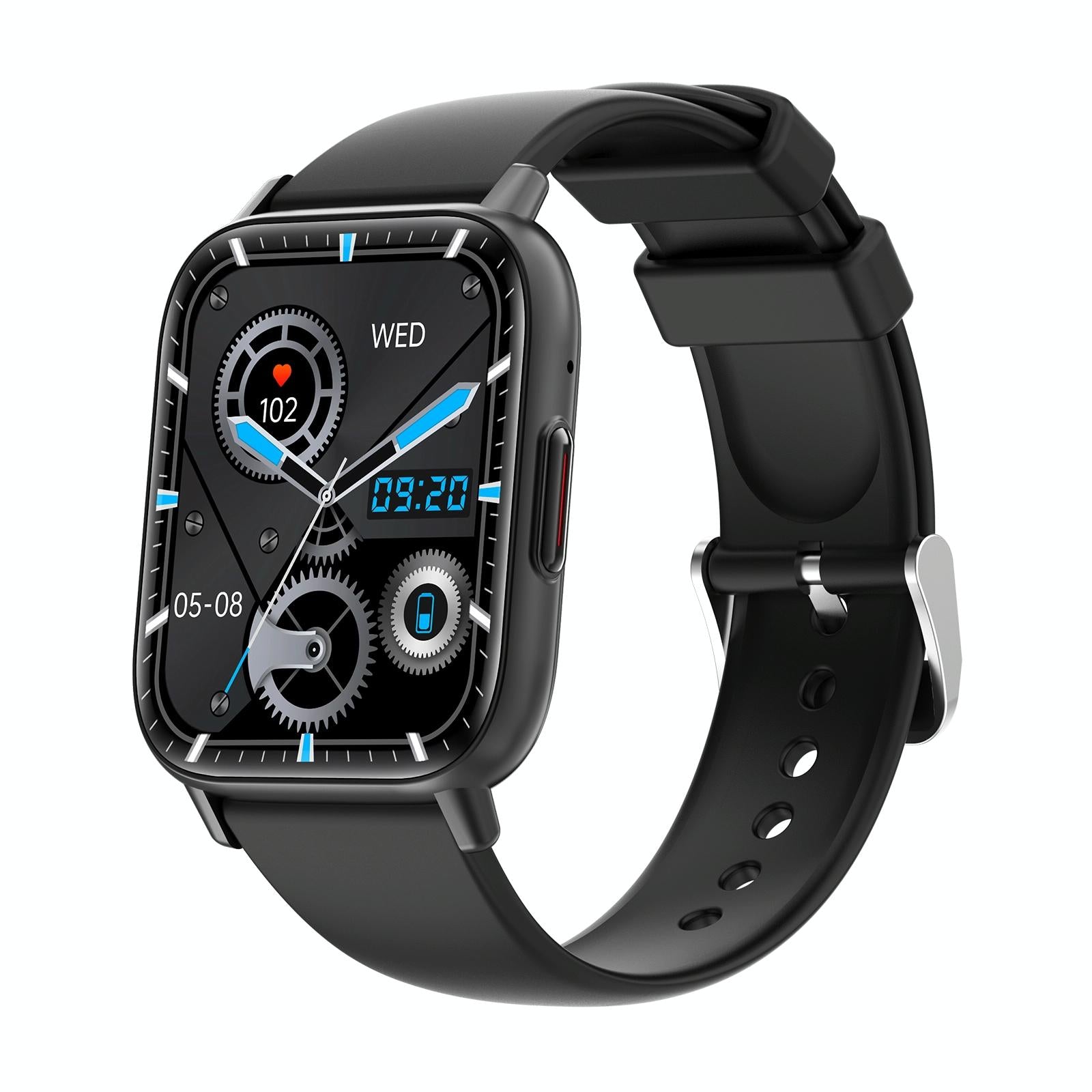 V562-A107542600ADE-202504252110-00 1.83 Inch Bt5.2 Smart Sport Watch Support Sleep / Heart Rate / Blood Oxygen / Temperature / Heart Sugar / Blood Pressure Health Monitor - Black - Image 1