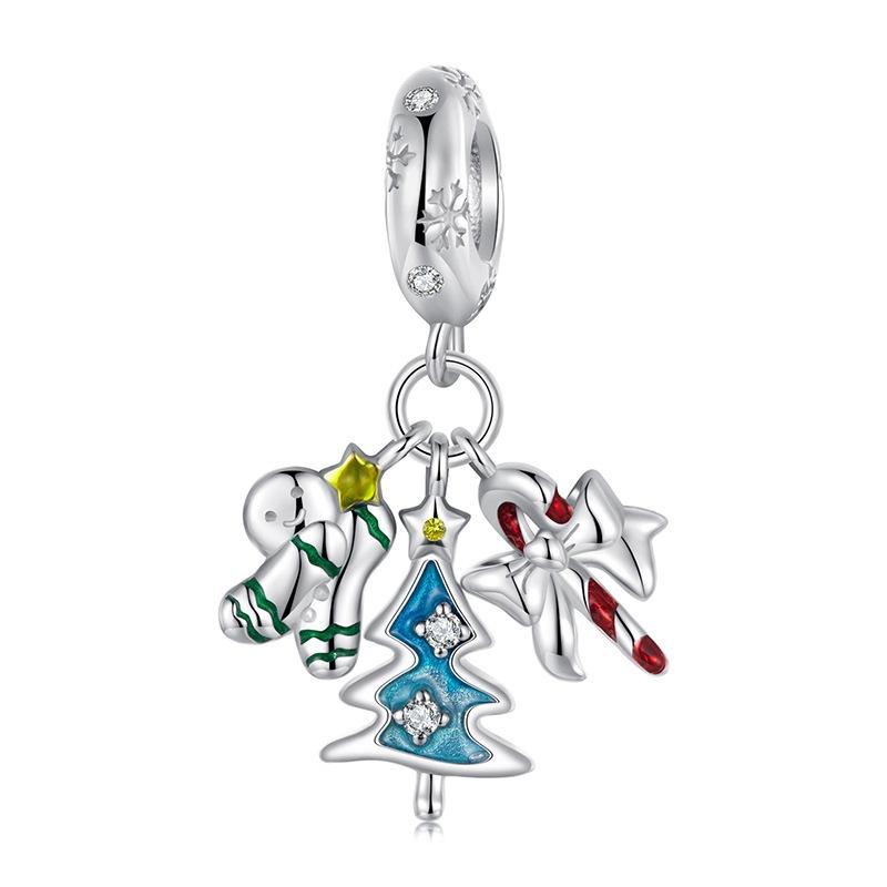 V562-A1075645060DBT-202504111705-00 925 Sterling Silver Gingerbread Man Pendant Scc2914 - Image 1