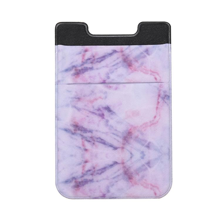 V562-A1076598140DBT-202503280245-00 Marble Road Stretch Phone Card Holder Sticky Clip - Purple - Image 1