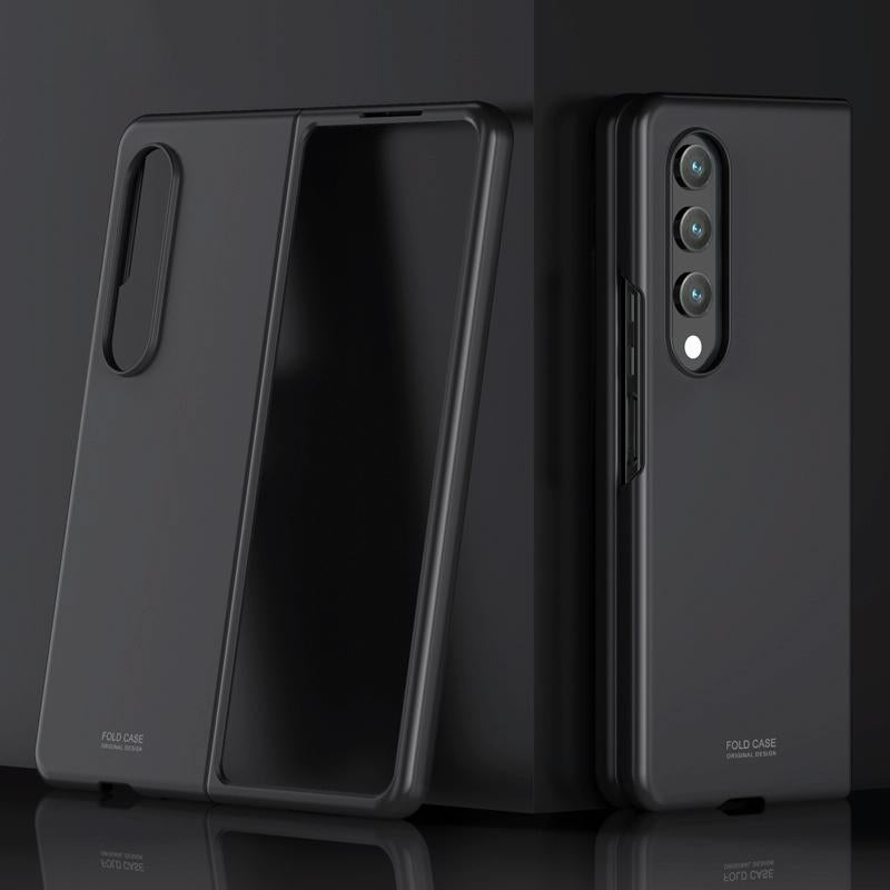 V562-A107733300ADE-202505291245-00 For Samsung Galaxy Z Fold4 5G Shockproof Skin - Breathable & Protective - Black - Image 1