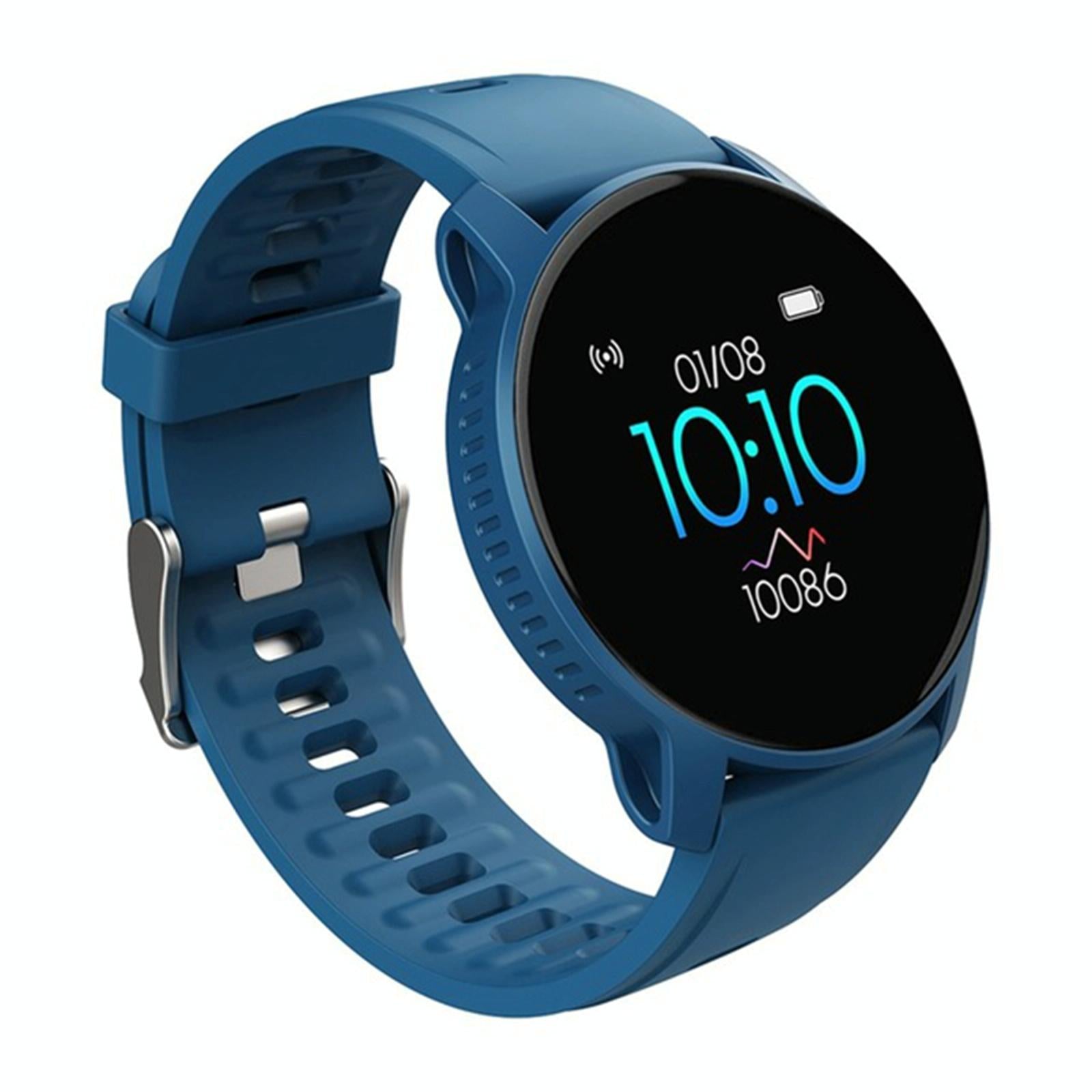 V562-A107850200ADE-202504252145-00 Smart Bracelet With Heart Rate Pedometer And Sleep Monitor - Blue - Image 1