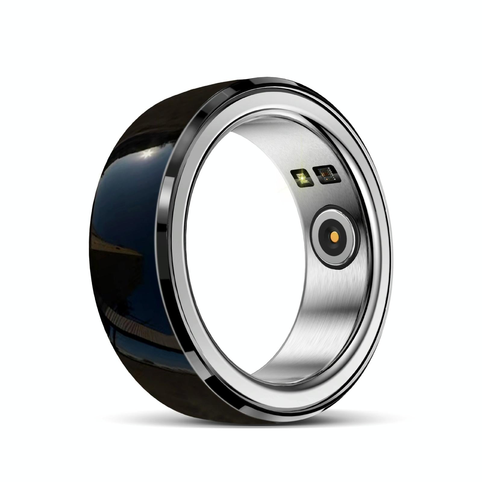 V562-A107856200AYS-202504281837-00 Smart Ring With Heart Rate Blood Oxygen Sleep & Sports Modes - R8 Size 18 - Black - Image 1