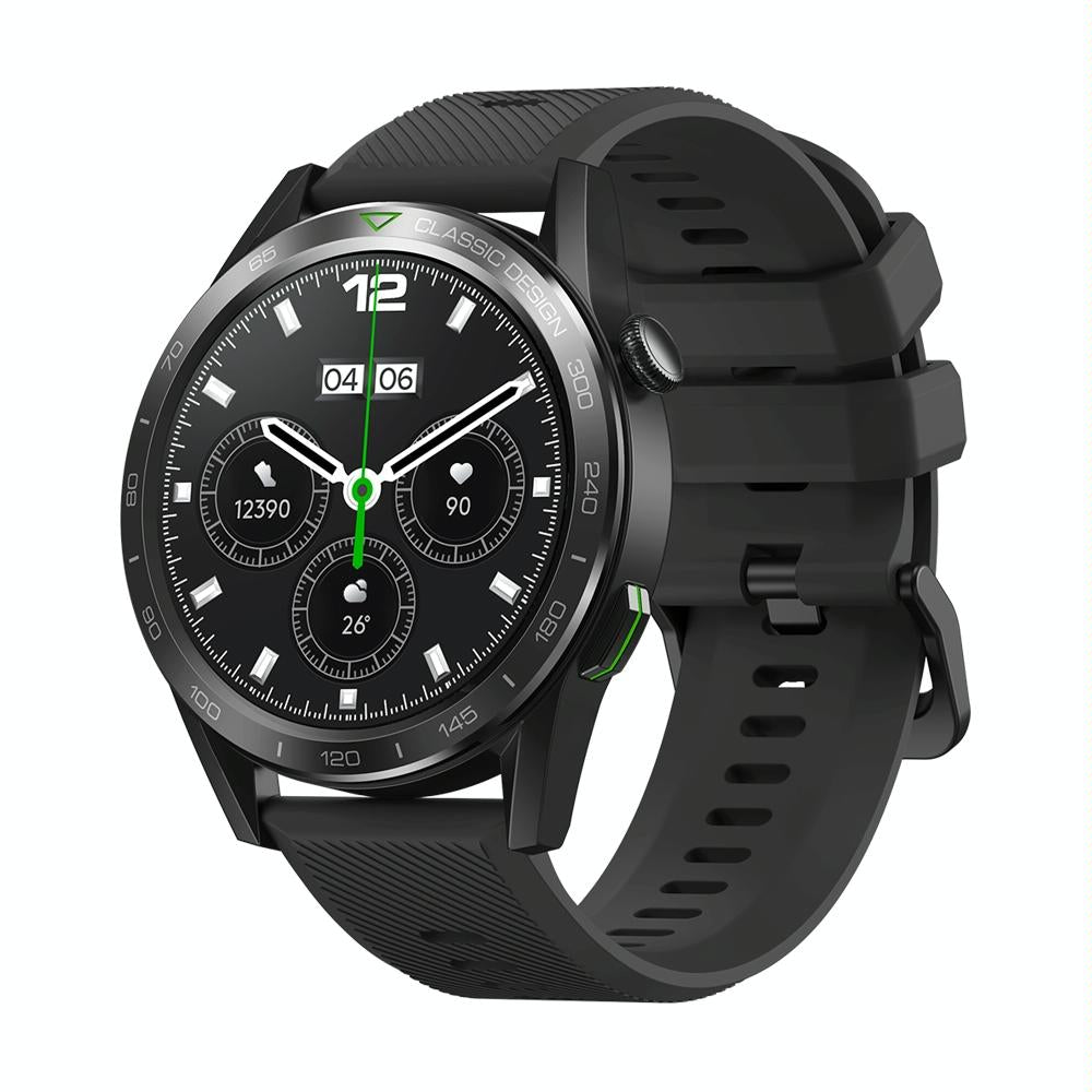 V562-A107982600ADE-202505271210-00 1.39 Inch Screen Voice Calling Smart Watch Support Heart Rate / Blood Pressure / Blood Oxygen - Midnight Black - Image 1