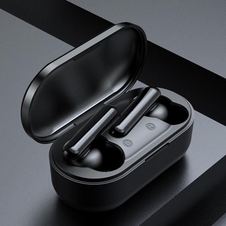 V562-A10814700AYS-202504212106-00 Mini Touch Control Tws Wireless Earphones with Mic & Charger Box - Black - Image 1