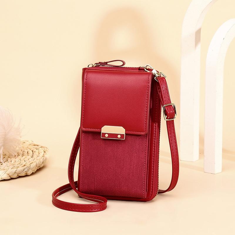 V562-A1083092060DBT-202505191536-00 Compact Locking Crossbody For Women Essentials - Red - Image 1
