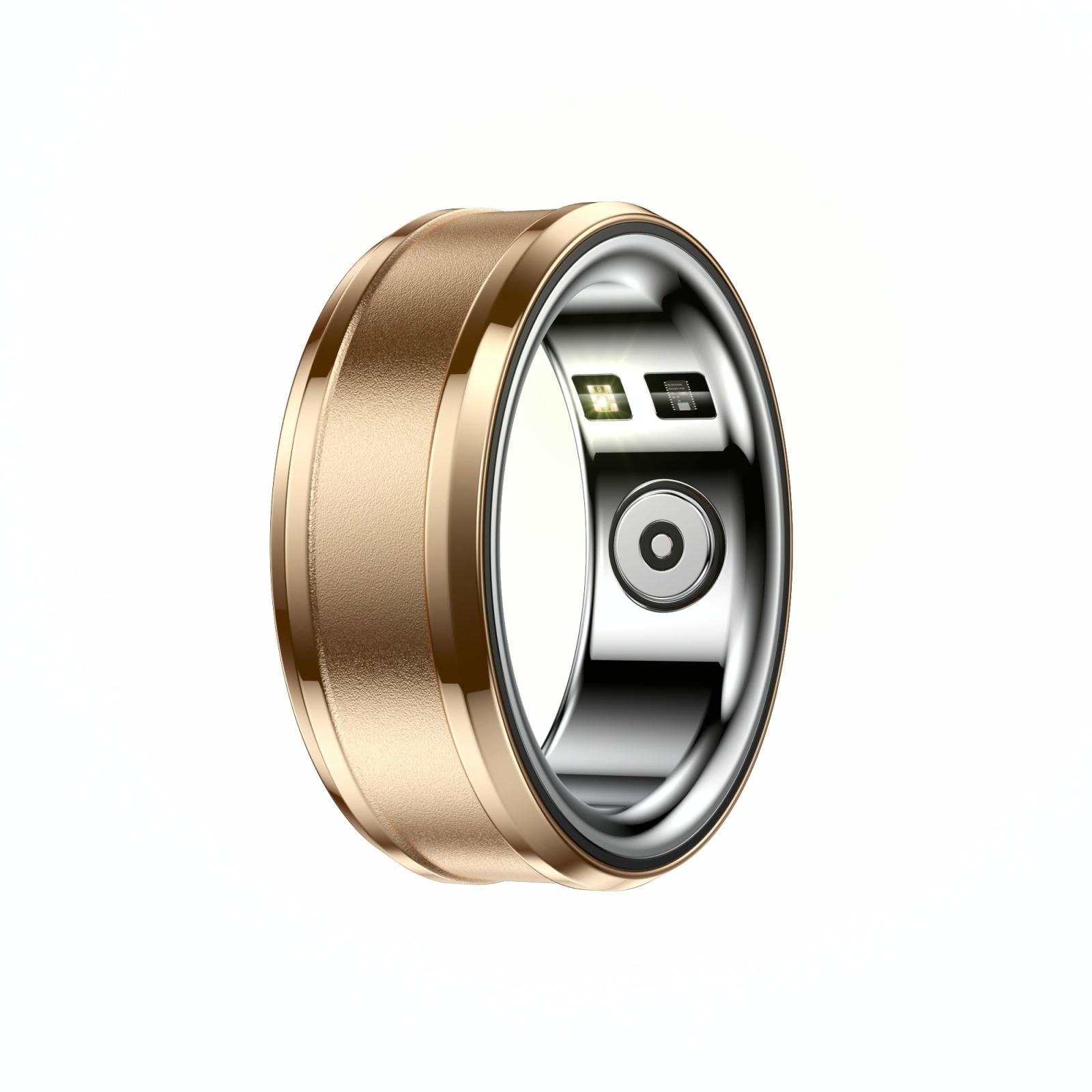 V562-A108315200AYS-202504281826-00 Smart Ring With Heart Rate Blood Oxygen And Sleep Monitoring - Size 20 - Gold - Image 1