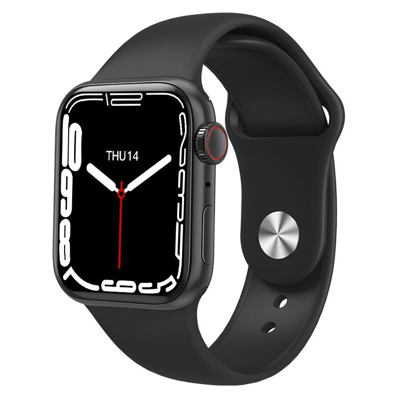 Waterproof Smart Watch With Colour Screen - 1 Inch - Black
