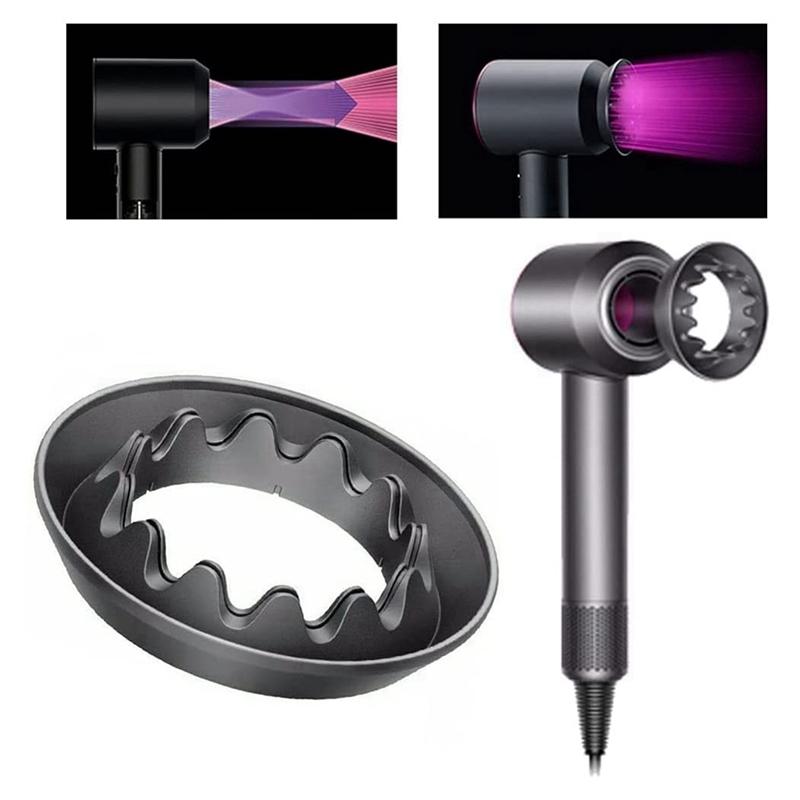 V562-A1087253060DBT-202503031323-00 Black Dyson Hair Dryer Nozzle Attachments - Gentle Air - Image 1
