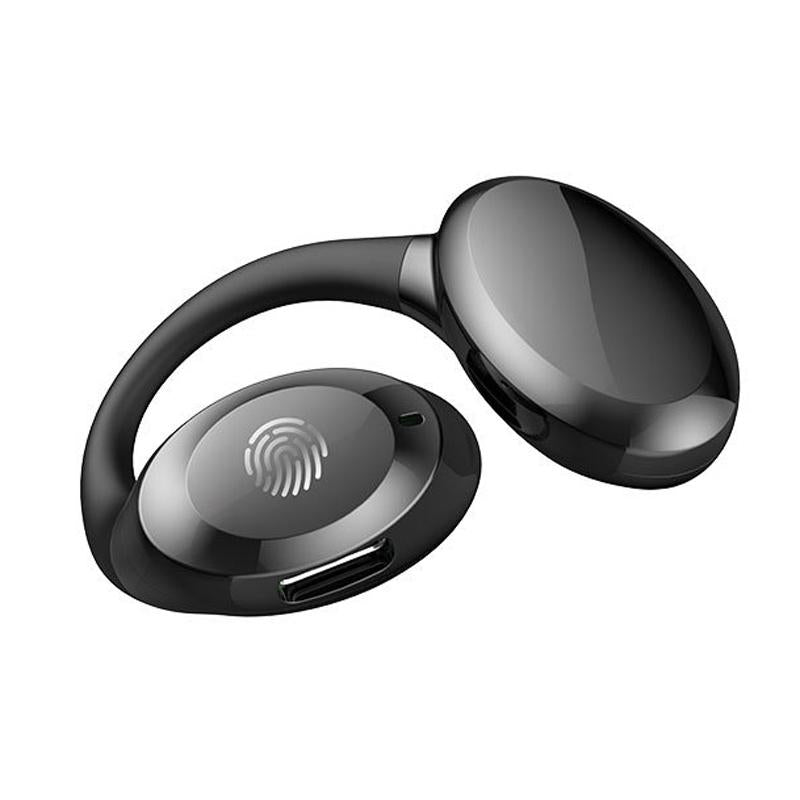 V562-A1087824060DBT-202505222017-00 Waterproof Touch Control Wireless Earphones with Ear-hook for Sports - Black - Image 1
