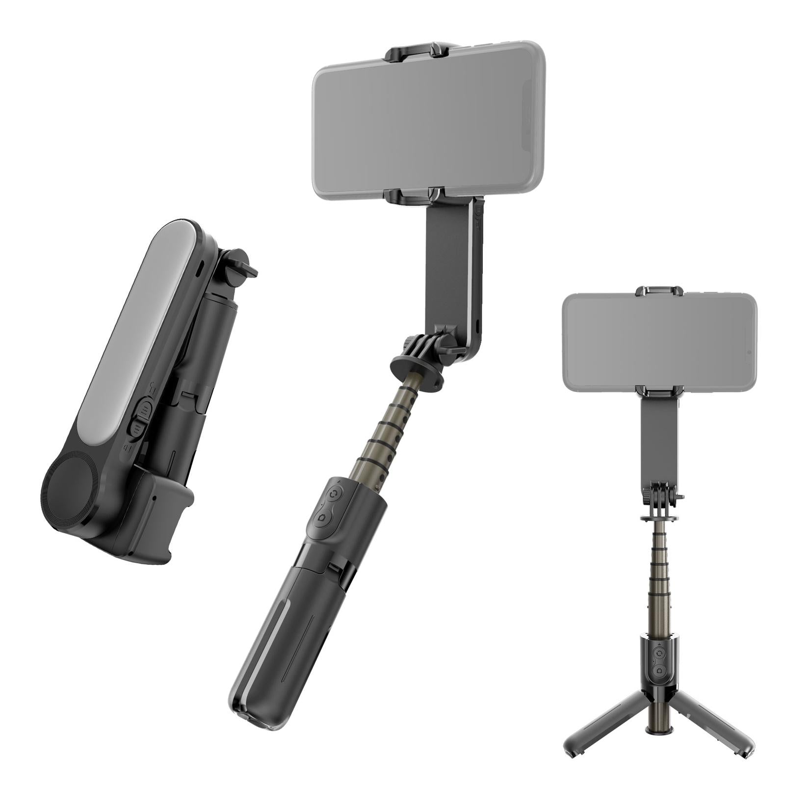 V562-A108786100ADE-202504301326-00 Mini Folding Gimbal Stabilizer with Tripod - Black - Image 1