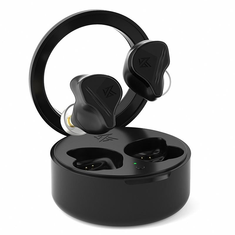 Obsidian Black Kz-vxs Ten-unit Coil Iron Bluetooth Earphones for Sports