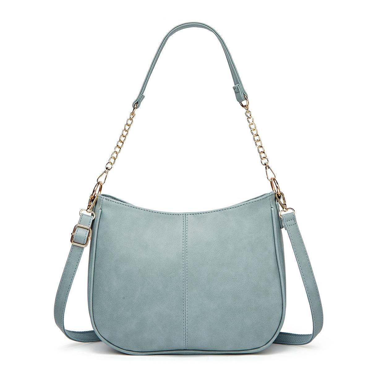 V562-A1094343060DBT-202505191526-00 Adjustable Leather Crossbody Bag Large Capacity - Blue - Image 1
