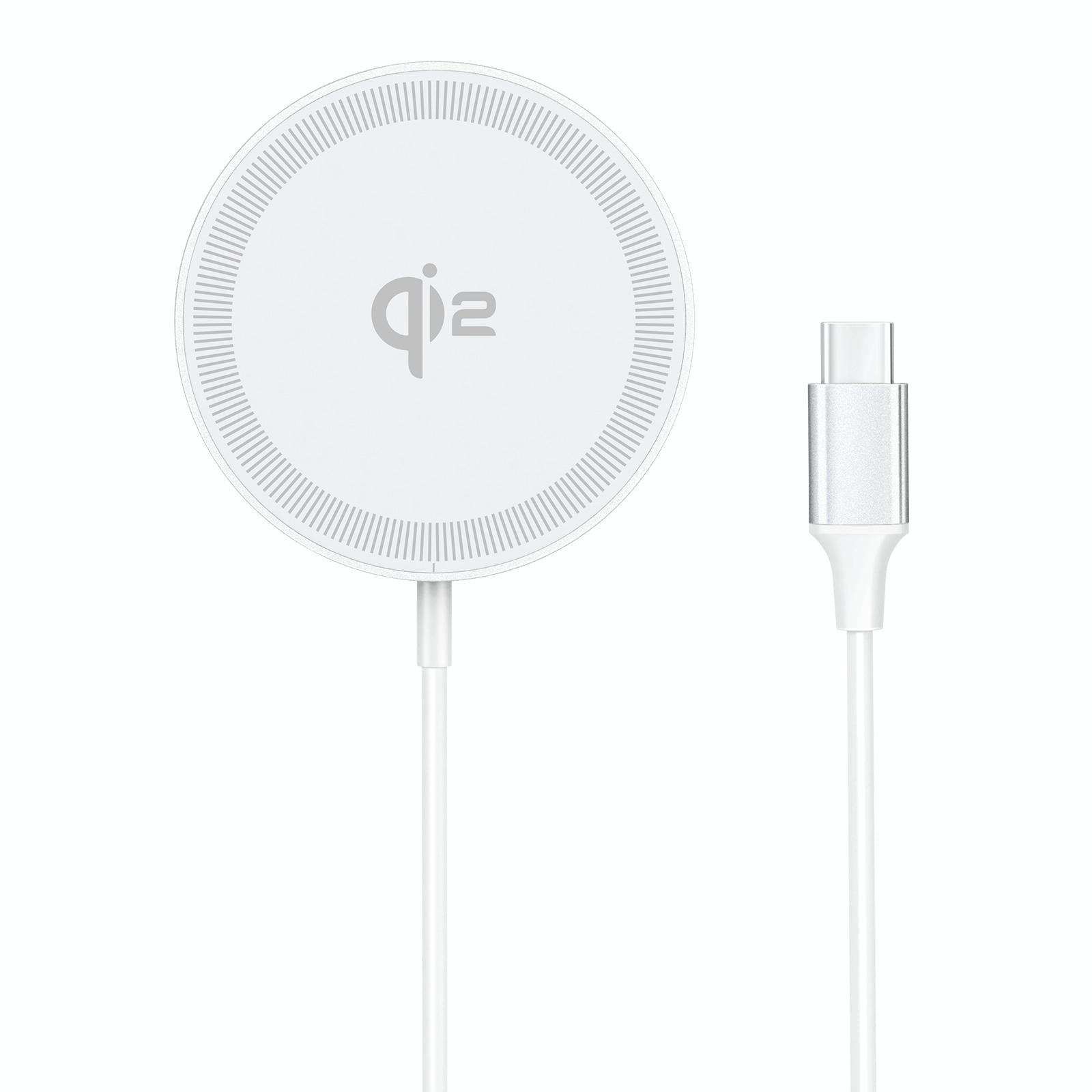V562-A109483600ADE-202504211946-00 15W Magnetic Suction Wireless Charger White - Image 1