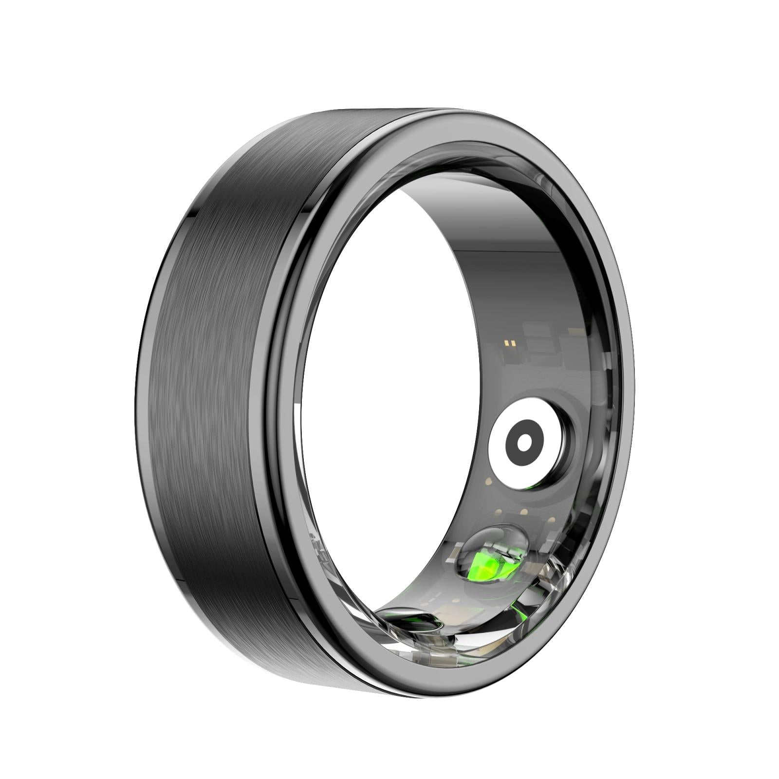 V562-A109656200AYS-202504281841-00 Smart Ring With Heart Rate Blood Oxygen Sleep & Sports Modes - Size 7 - Black - Image 1
