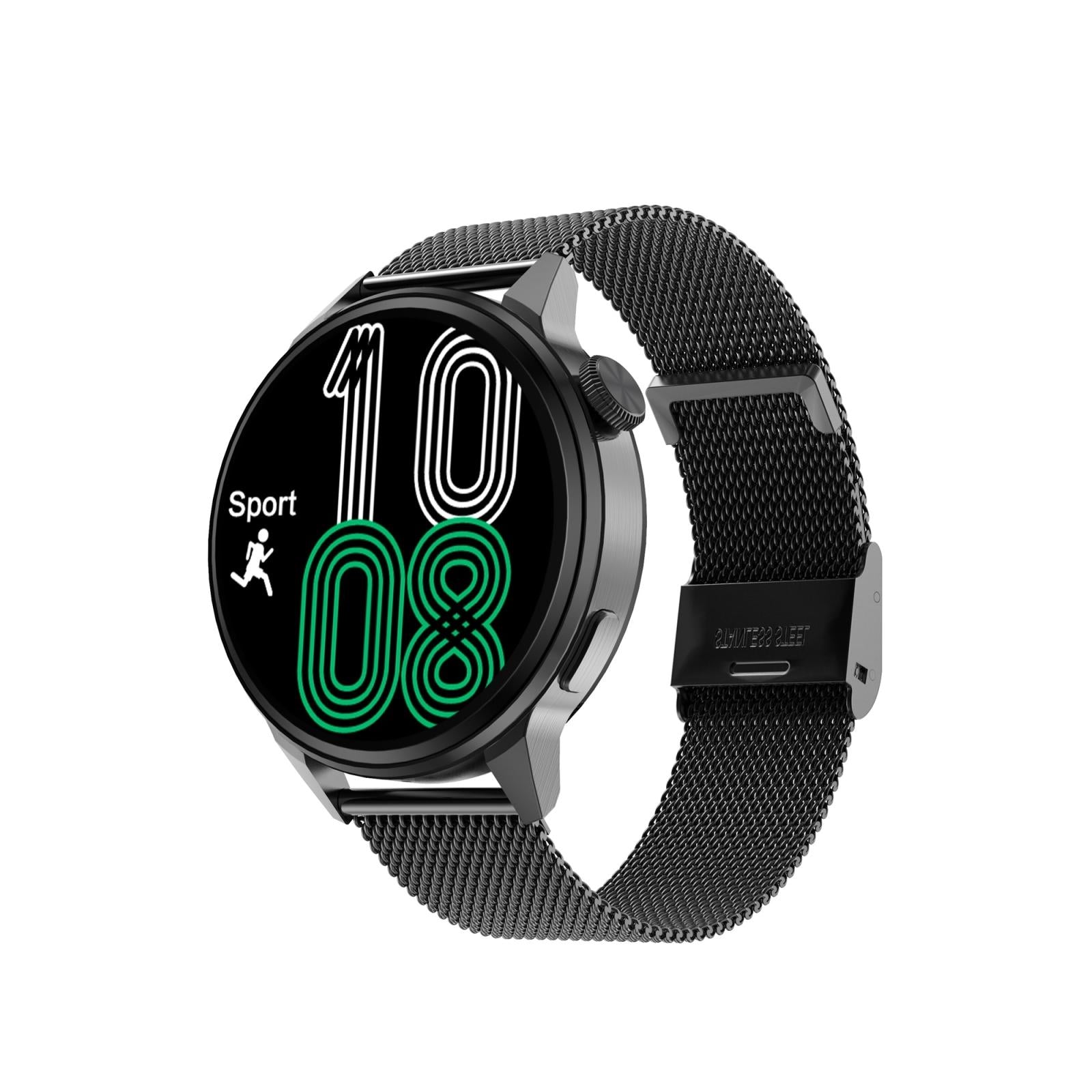 V562-A109717100AYS-202504252030-00 Steel Smart Watch With Colour Screen - Dt4 - Black - Image 1