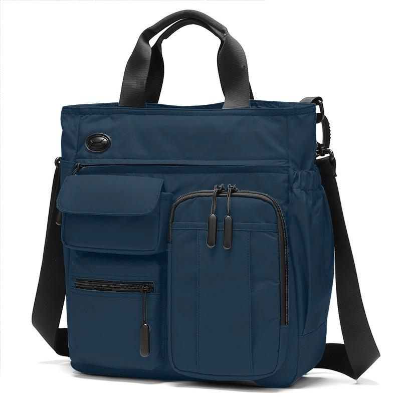 V562-A1098973060DBT-202502281830-00 Multi Compartment Laptop Handbag Lightweight Large Capacity Messenger Bag - Blue - Image 1