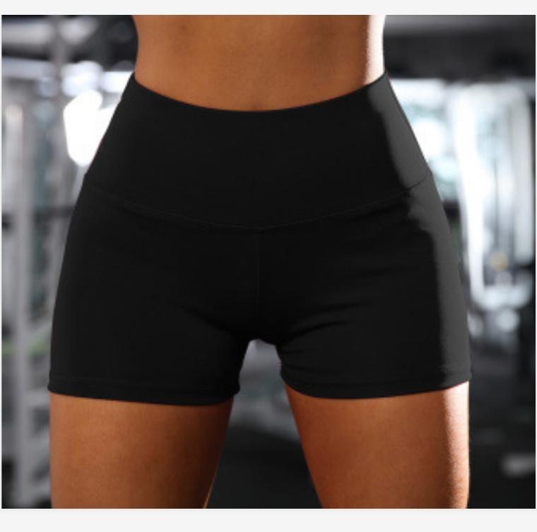 V562-A2016549040DBT-202503262025-00 Fitness Yoga Shorts For Women Outdoor Jogging & Hiking Trunks- Large - Black - Image 1