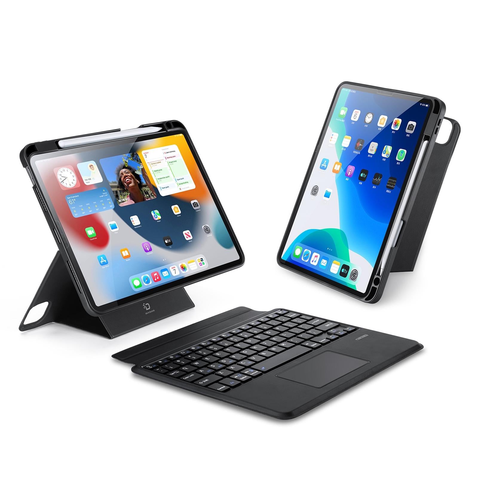 V562-A202493500ADE-202504291821-00 Black Magnetic Bluetooth Keyboard Tablet Case - For Ipad Air 4&5 / Ipad Pro 11 2022 - Image 1