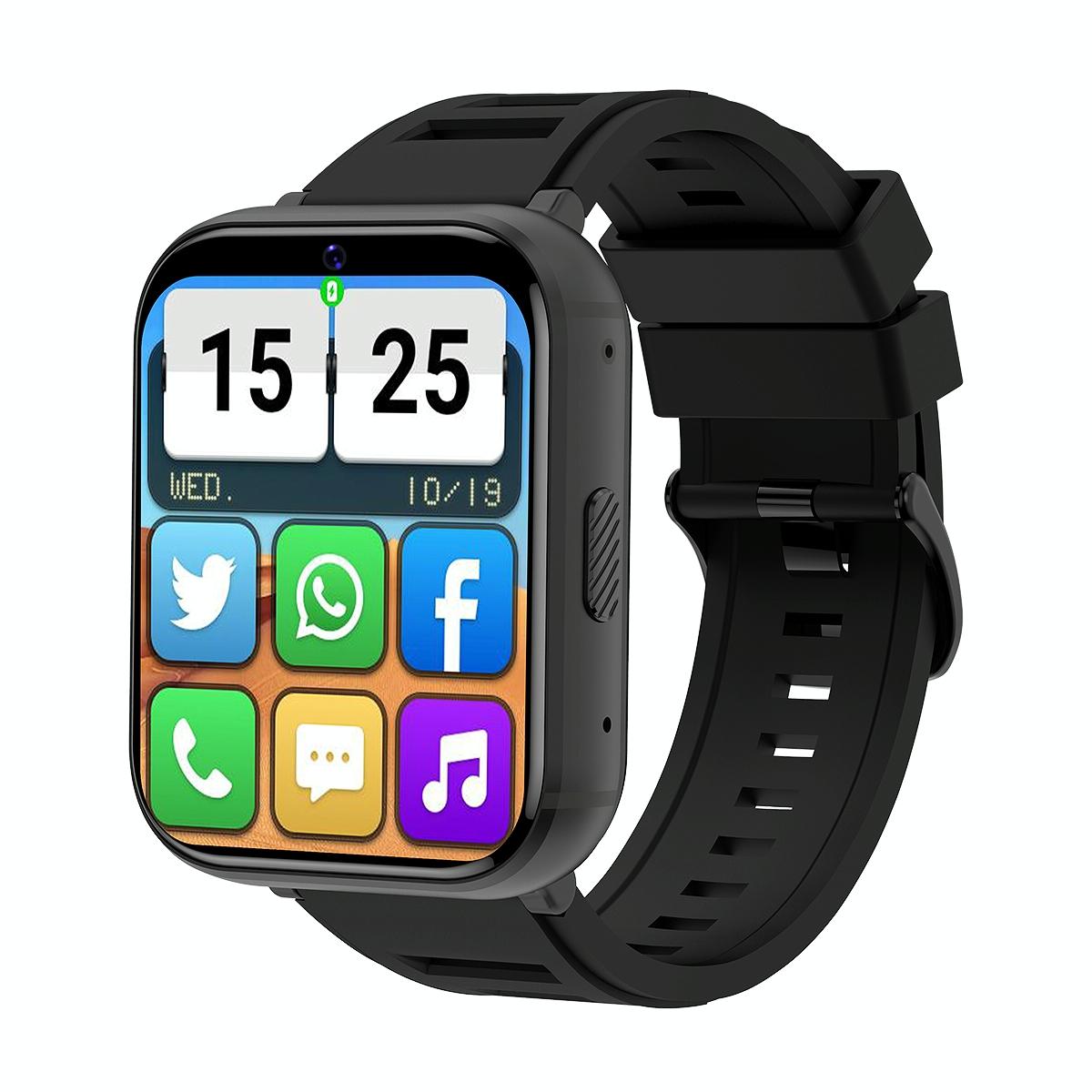 V562-A203254400ADE-202504251917-00 4G Smart Watch With 1.99 Inch Screen Android 9.0 4Gb+64Gb - Black - Image 1