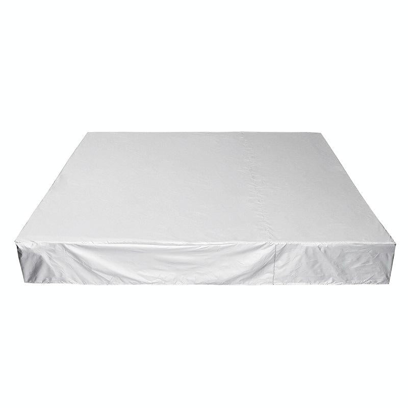 V562-A3098435850DBT-202503031911-00 Waterproof Dustproof Protection Cover for Bathtub Pool Table & Chair - 218x218x30cm - Silver - Image 1
