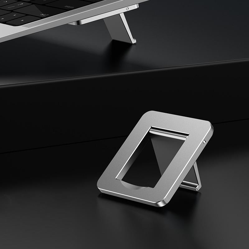V562-B1004422750DBT-202503041201-00 Desktop Folding Notebook Stand with Invisible Height Increase and Storage - Silver - Image 1