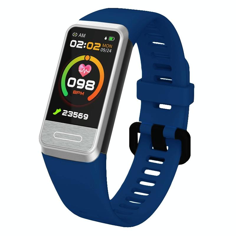 V562-B100450500ADE-202504252142-00 Smart Blood Glucose Sleep Tracker - Tft Hd Display - Blue - Image 1