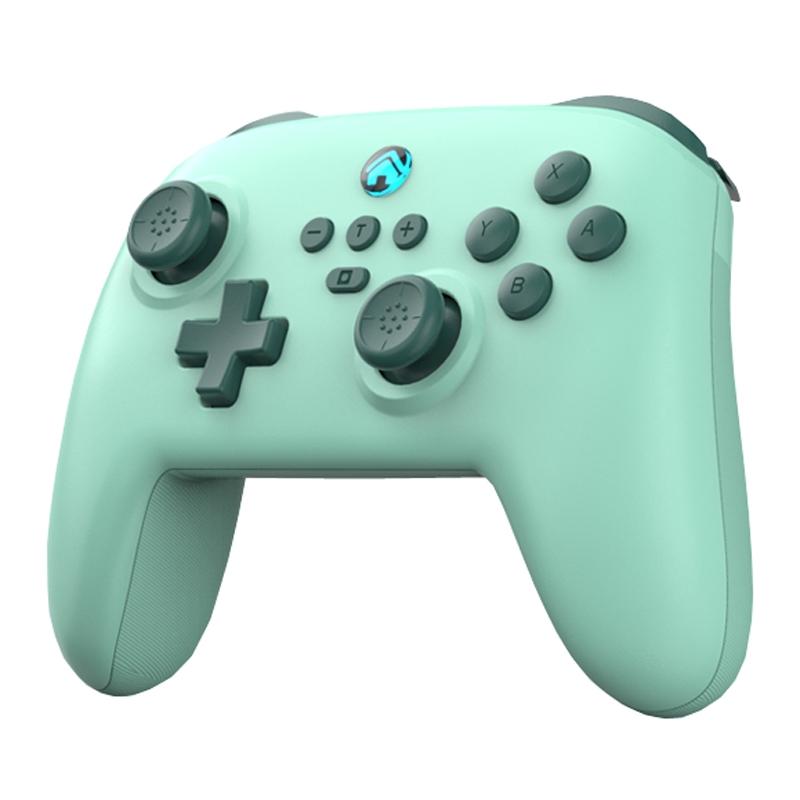 V562-B1006434060DBT-223434-00 Vibration Gamepad for Switch / Android / Apple / Pc - Tooth Design - Green - Image 1