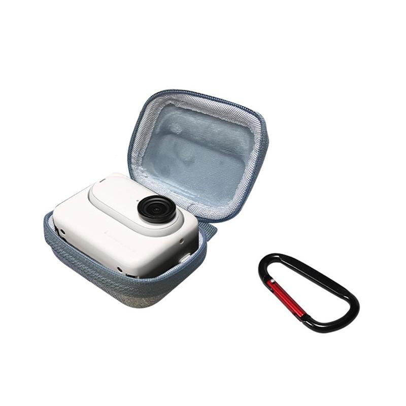 V562-B1007683060DBT-219920-00 Portable Insta360 Go 3 Mini Body Bag with Carabiner - Gray - Image 1