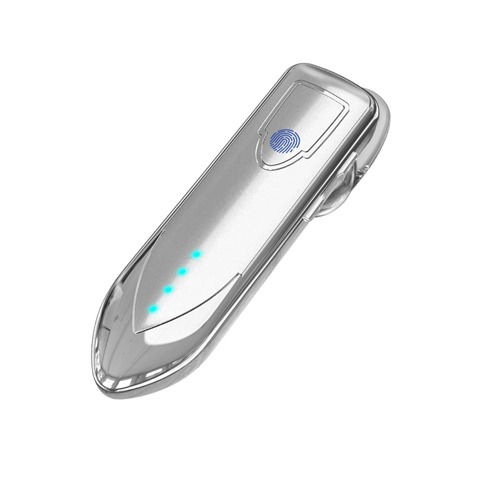 Business Style Bluetooth 5.0 Earphone with Touch Switch - Silver